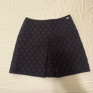 ARMANI EXCHANGE Black Dot Jacquard Mini Skirt